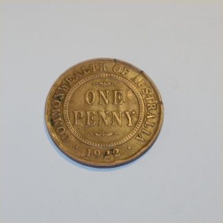 Vintage 1922 Australian King George V Penny Good Copper Coin GSC015