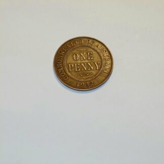 Vintage 1932 Australian King George V Penny Good Copper Coin