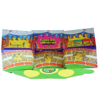 Vintage Mattel Toy Circus Ringling Barnum Bailey Carry Case Play Set