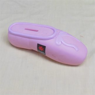 National Bank Australian Ballet Pink Slipper Plastic Coin Money Box