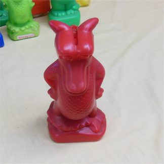 St. George Building Society Dragon 1980's Issue Red Plastic Coin Money Box