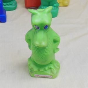 St. George Building Society Dragon 1980's Issue Green Plastic Coin Money Box