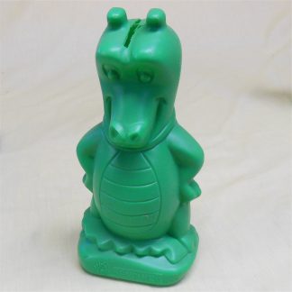 St. George Building Society Dragon 1980's Issue Green Plastic Coin Money Box