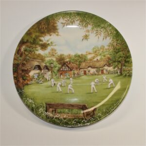 Wedgwood Collectors Plate Village Green The Cricket Match 1990 Issue